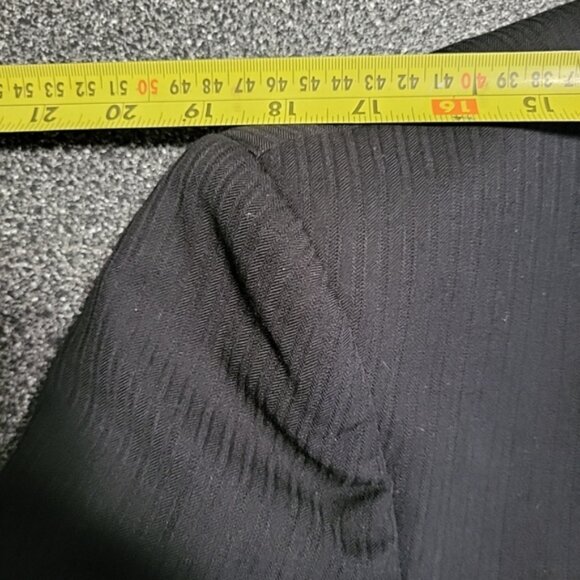 Protocol Men's Sports Coat Size 40R/M Black Pin Striped 2 Button - Picture 6 of 9